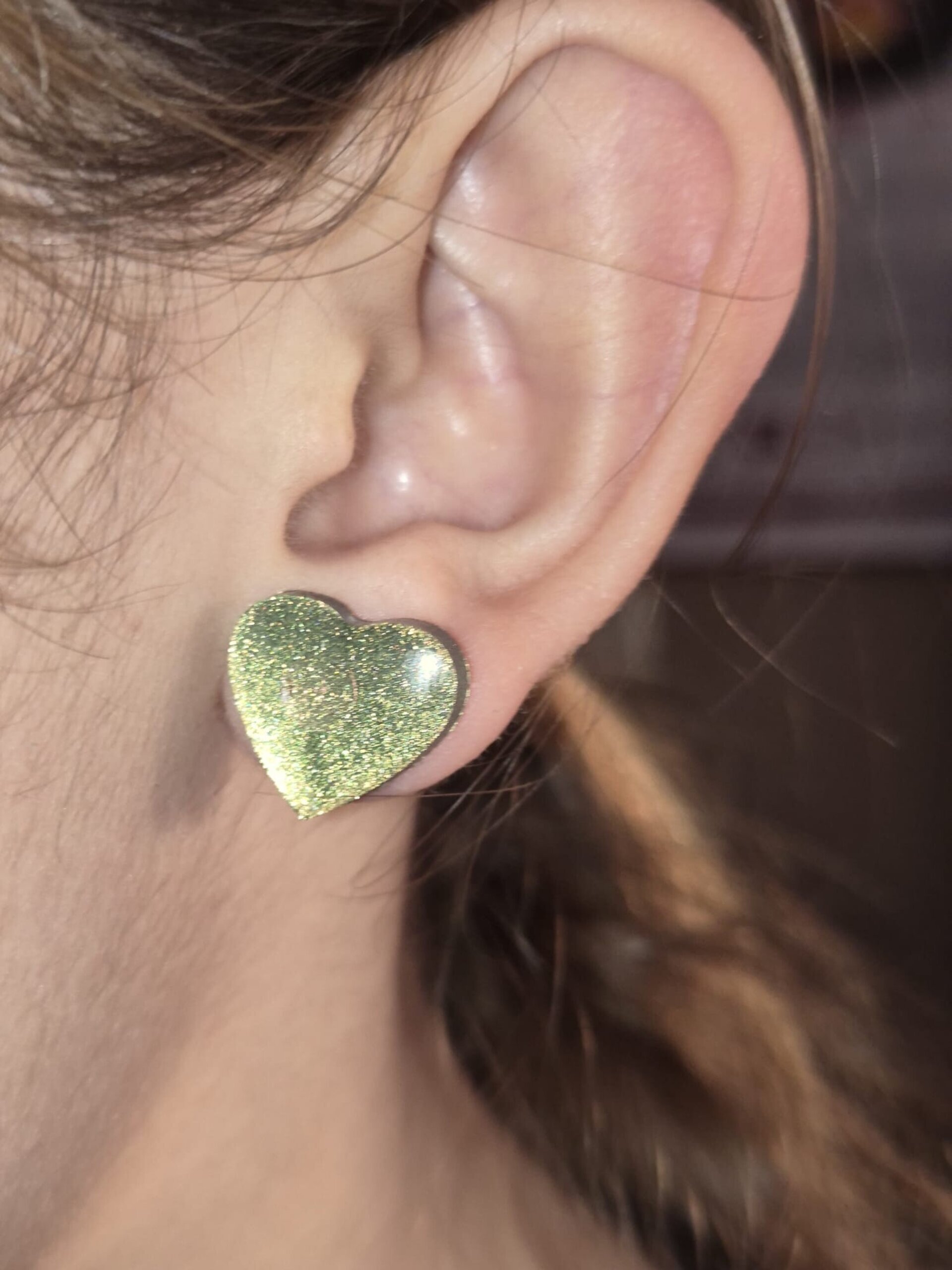 Pendientes corazón. - 11